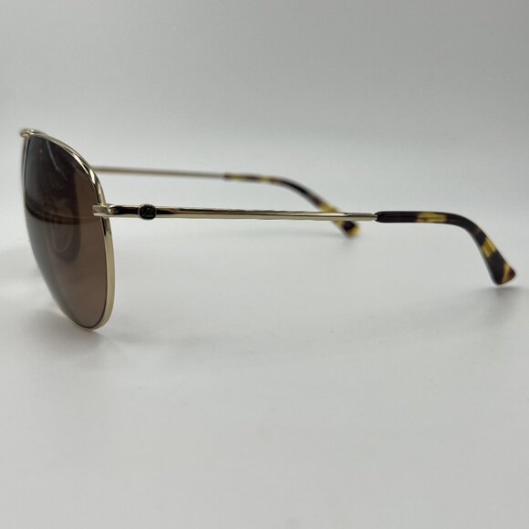VON ZIPPER Wingding Gold w/Brown Pilot Shaped Gradient Lens Sunglasses - Picture 2 of 6